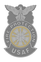 7t - Fire Chief two tone Metal Badge